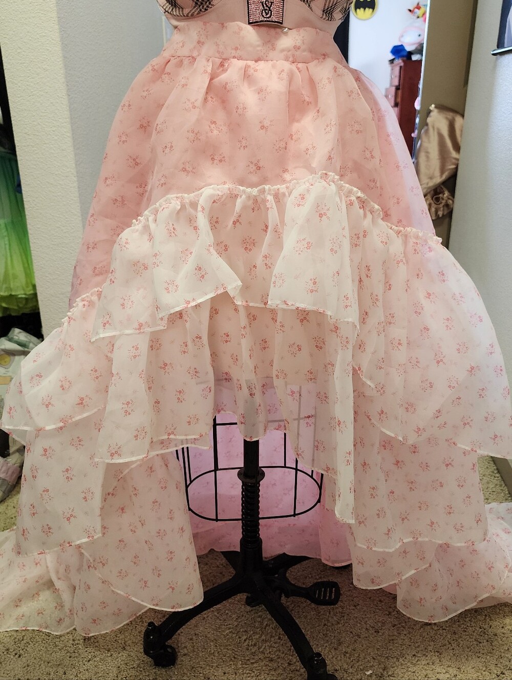 Selkie Peony Parfait Poet High Low Maxi Skirt
